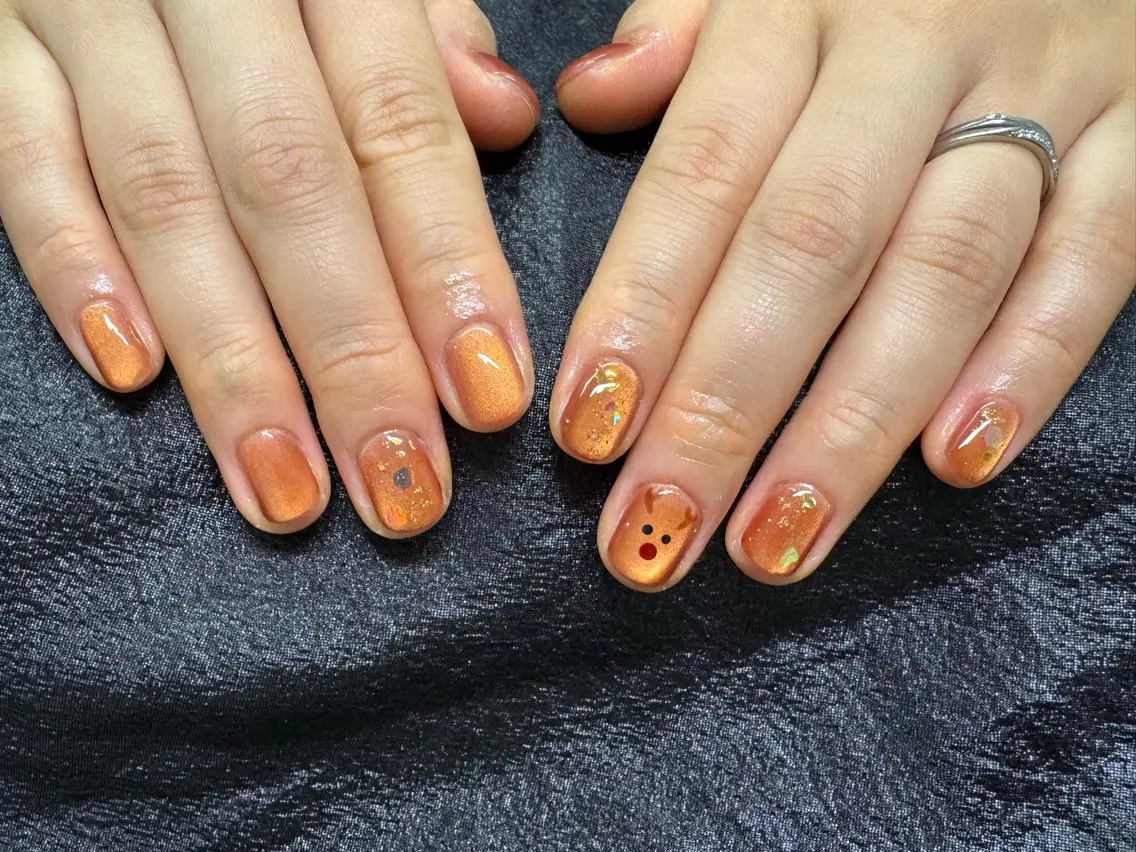 ショート ハンドネイル rose ネイルサロンのネイルデザイン