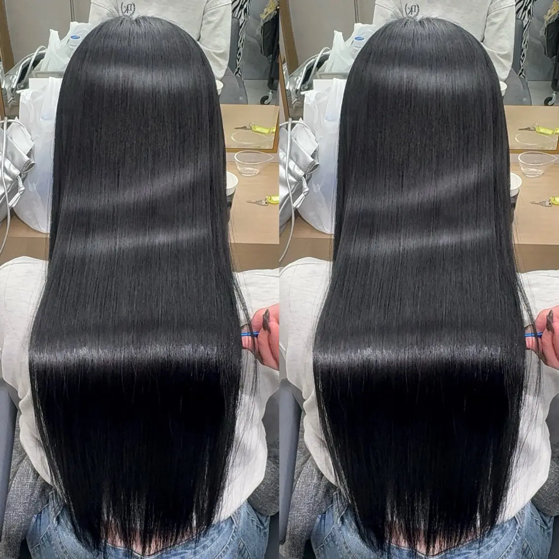 ロング カット ヘアカラー トリートメント 今話題の艶髪矯正 美艶カラー/FUKAのヘアスタイル