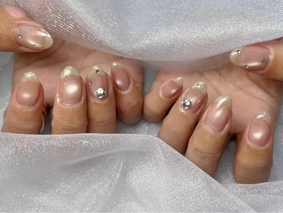 ネイル ワンホンネイル ハンドネイル Queennail 北堀江Yumiのネイルデザイン