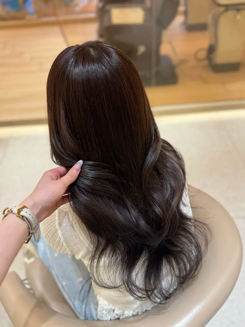 セミロング ヘアカラー トリートメント ヘッドスパ ヘアセット ホノカ🫧 モデル募集のヘアスタイル