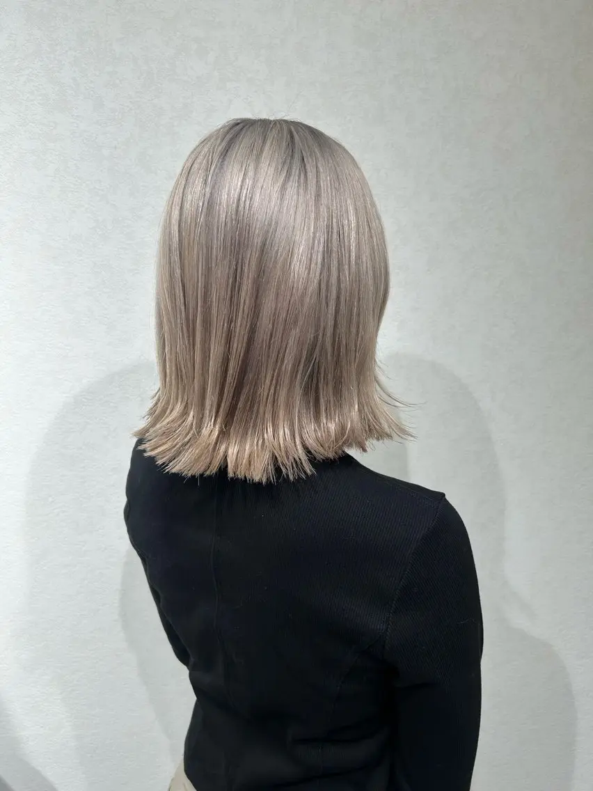 【🩵理想のハイトーン🩵】 ブリーチ+透明感カラー 💬レディース限定の写真