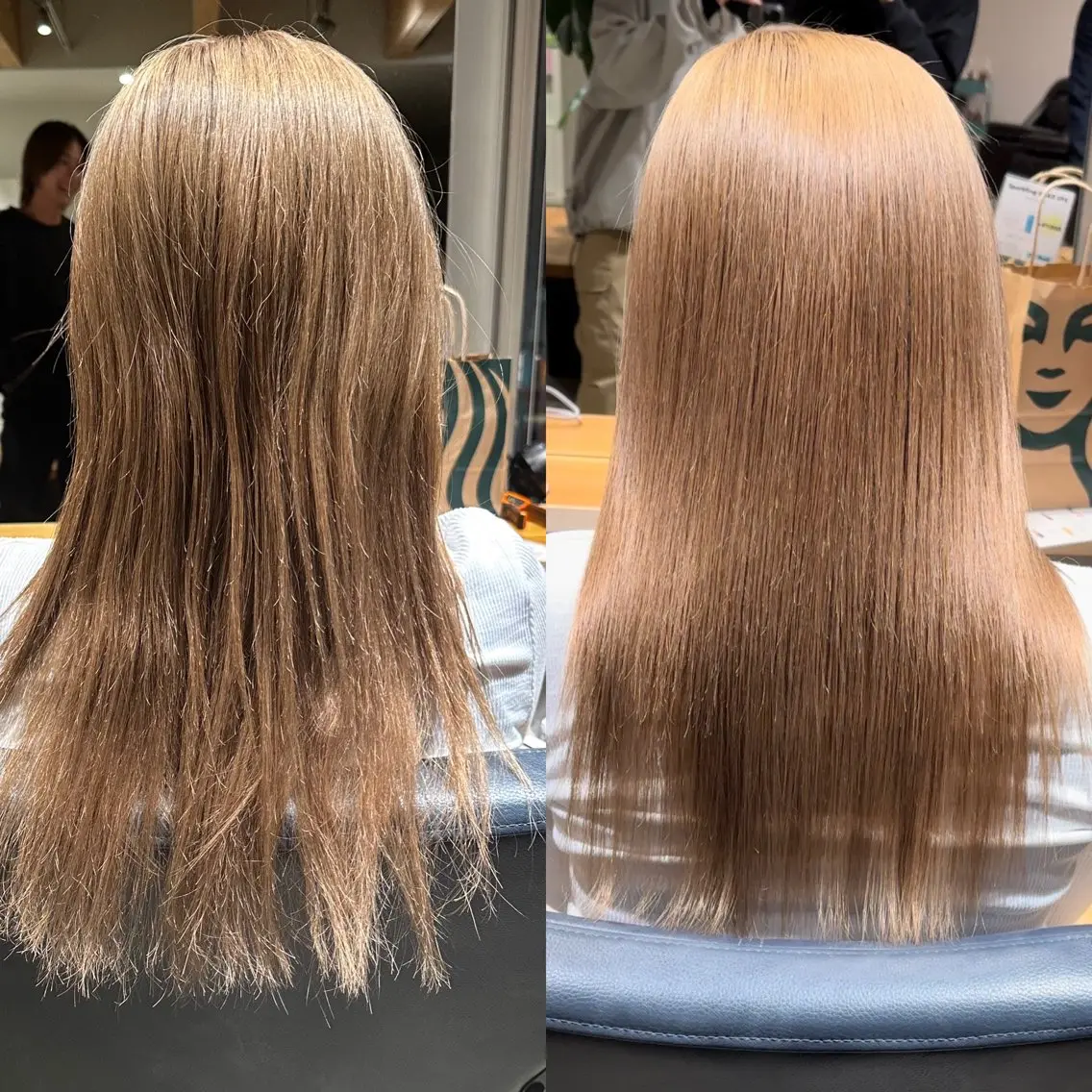 セミロング 縮毛矯正 トリートメント Libelle hair salonのヘアスタイル