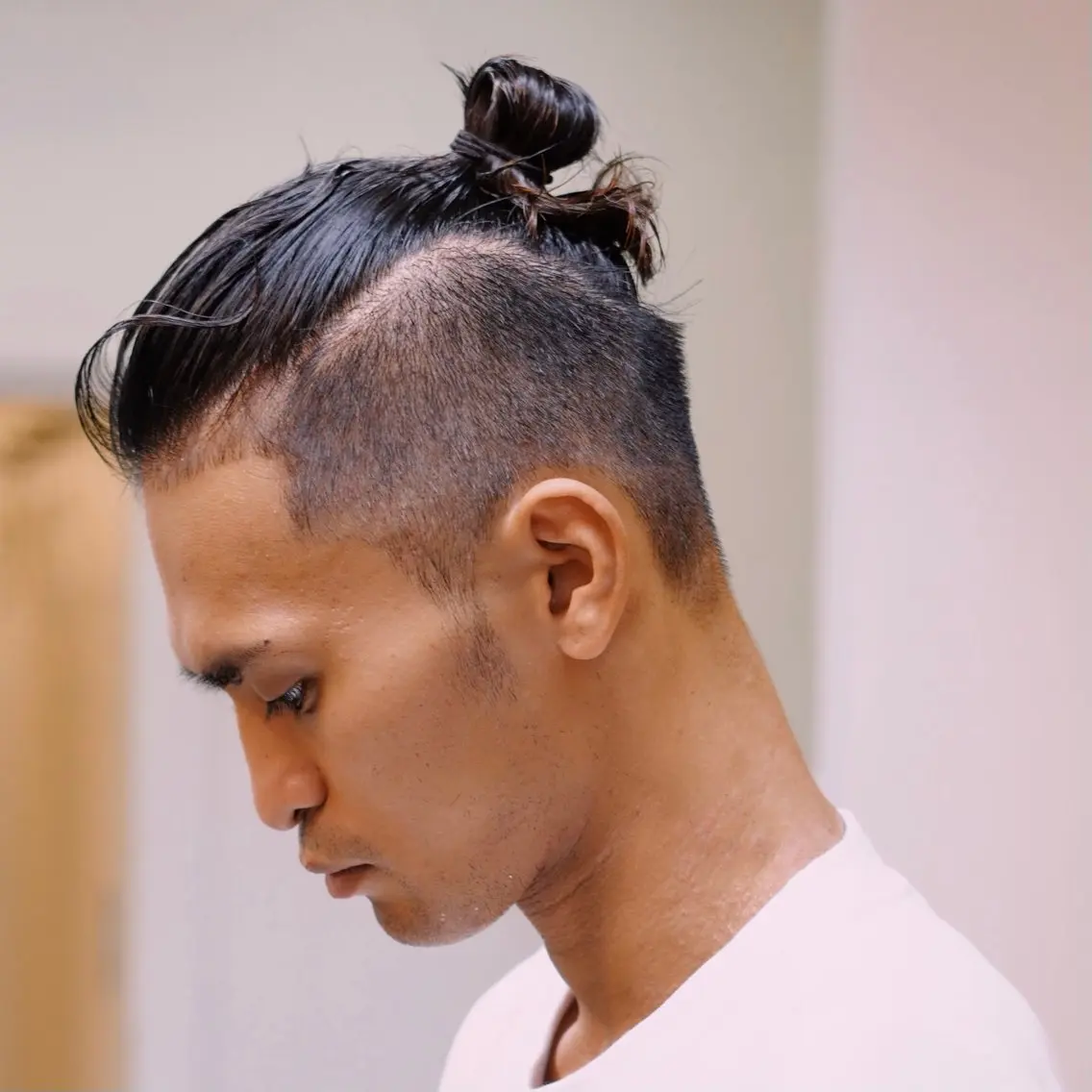 パーマ メンズ マンバンヘア メンズパーマ 今出 りょうやのヘアスタイル