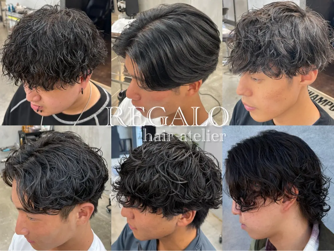 メンズ メンズパーマ カット パーマ メンズ指名多数 ✂︎松本明日翔のヘアスタイル