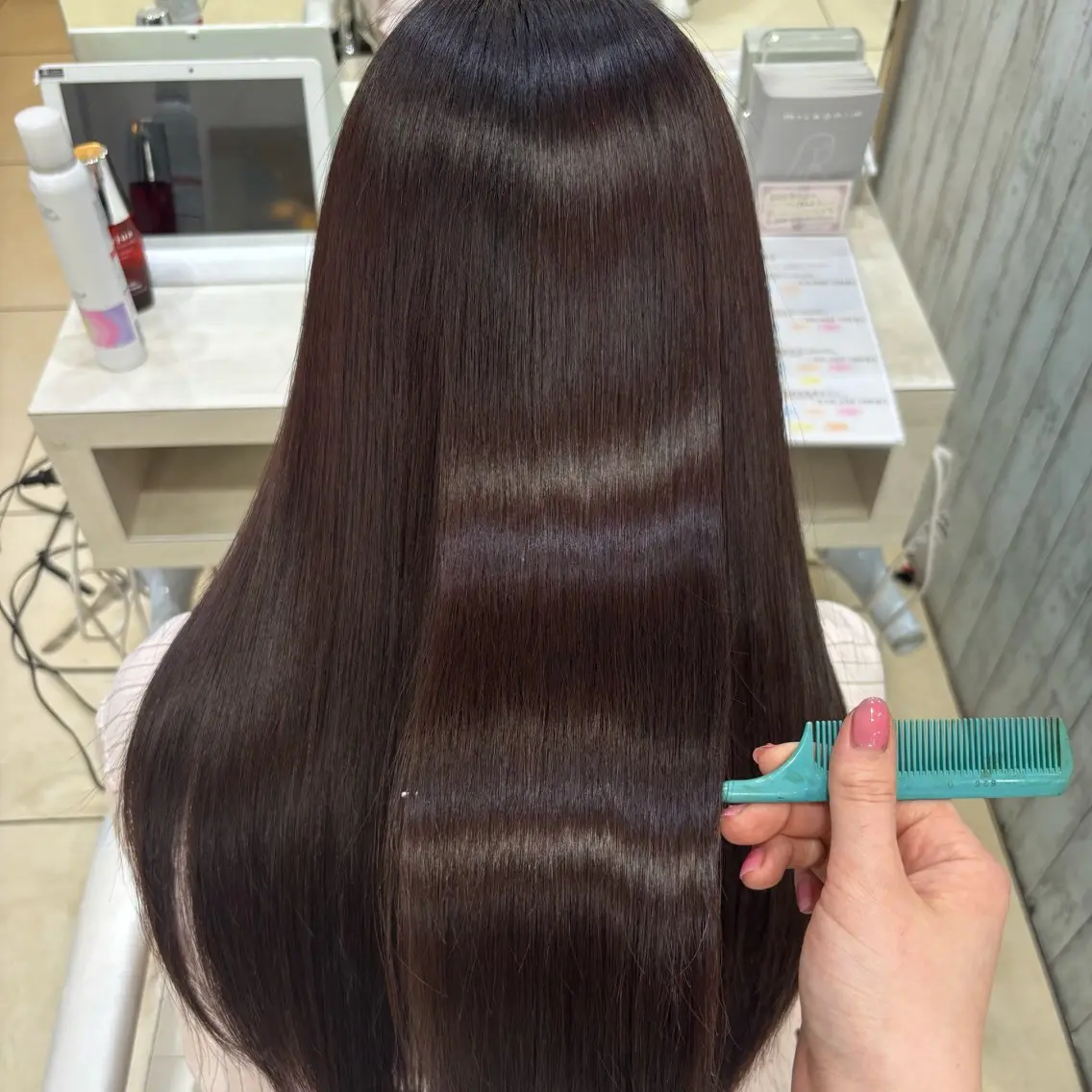 ロング カラー ヘアカラー トリートメント 🎀ゆい🎀 髪質改善カラー🎀のヘアスタイル