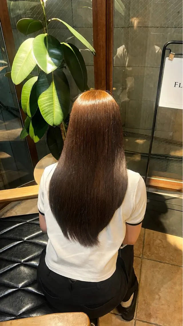 ロング カラー ナチュラル透明感 カラー/なお🍊のヘアスタイル