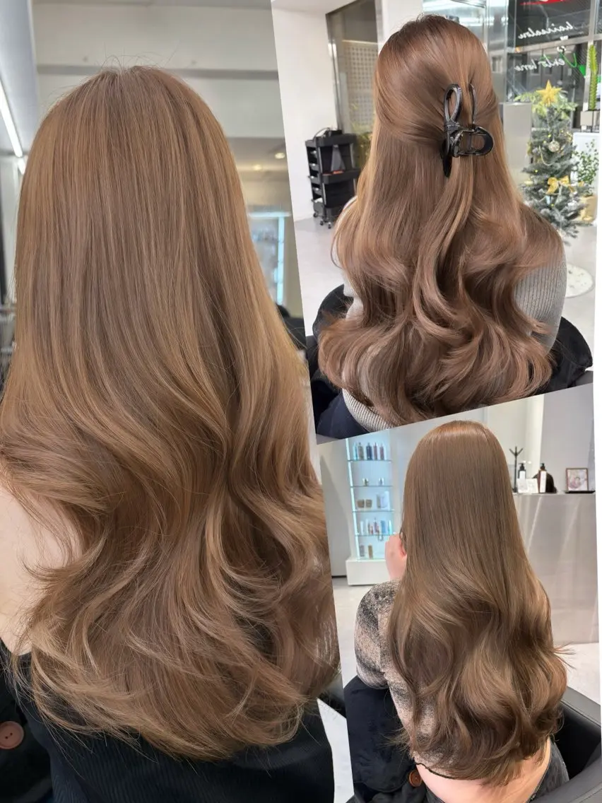 ロング カラー ヘアカラー Ardore 韓国風カラー大阪のヘアスタイル