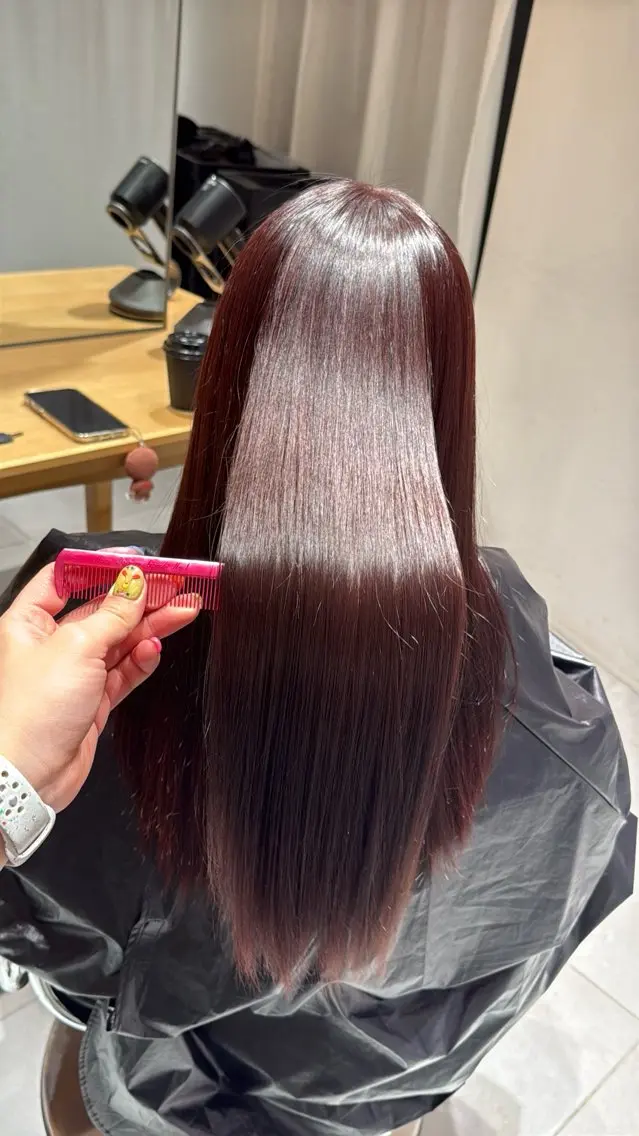 ロング カラー 縮毛矯正 トリートメント ヘッドスパ 艶髪/ボブモデル 募集🫧Terukaのヘアスタイル