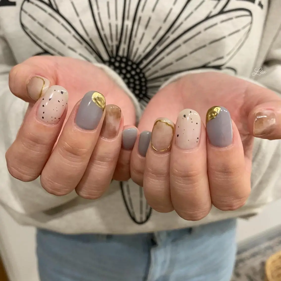 ネイル ジェルネイル パラジェル Léa nailのネイルデザイン
