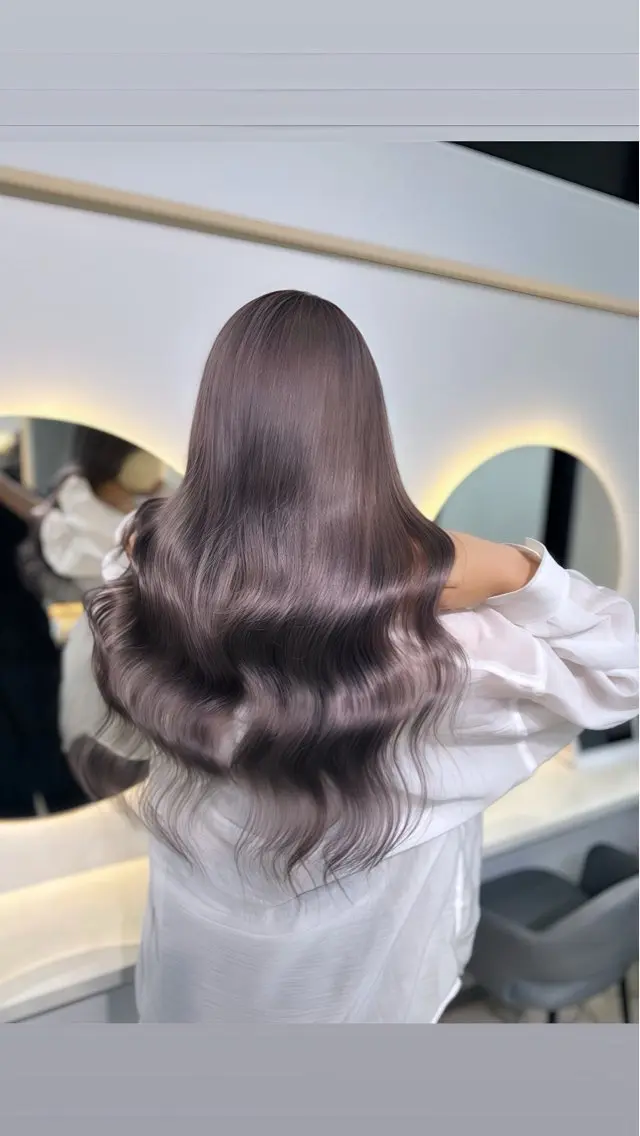 ロング 切りっぱなしボブ ショートボブ ボブ ハイライト 髪質改善 店長山田 やまでぃーのヘアスタイル