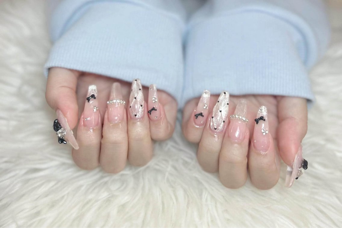 ネイル ハンドネイル ANH ゴテゴテ ネイルスタジオのネイルデザイン