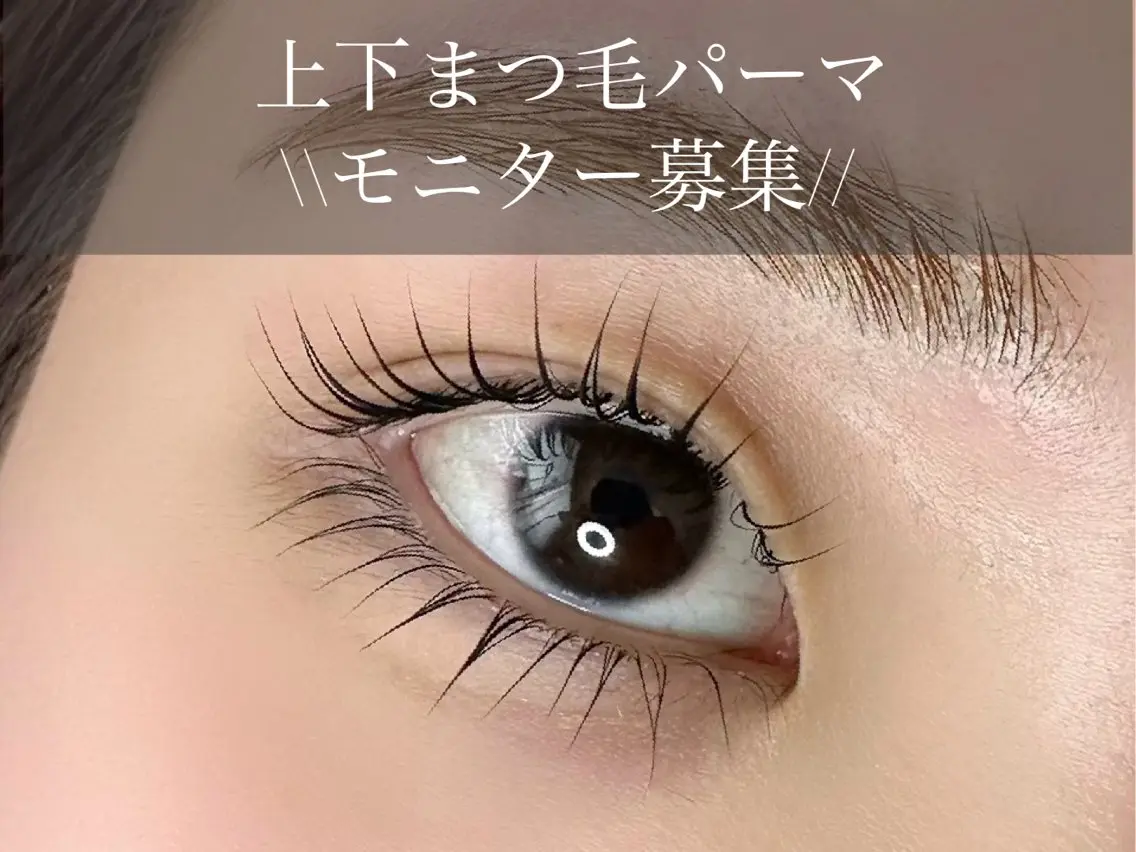 【モニター募集 27%オフ】上下まつ毛パーマ¥10,340→¥7,480の写真