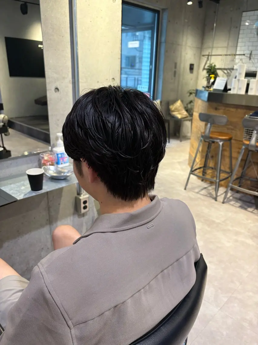 メンズ カット パーマ 韓国ヘアー🇰🇷 MIWAのヘアスタイル