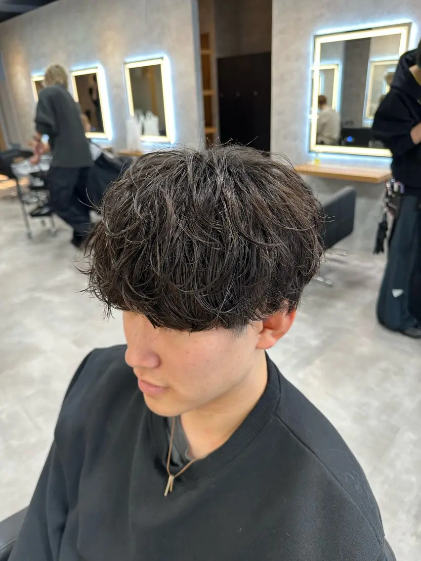 パーマ メンズ メンズパーマ カット パーマ 札幌メンズ指名 No. 1/光👑のヘアスタイル