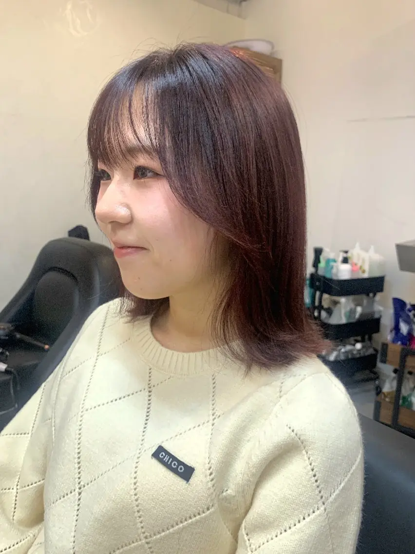 ショート カラー 縮毛矯正 カット ヘアカラー トリートメント 透明感/ 美髪矯正/田中恭のヘアスタイル