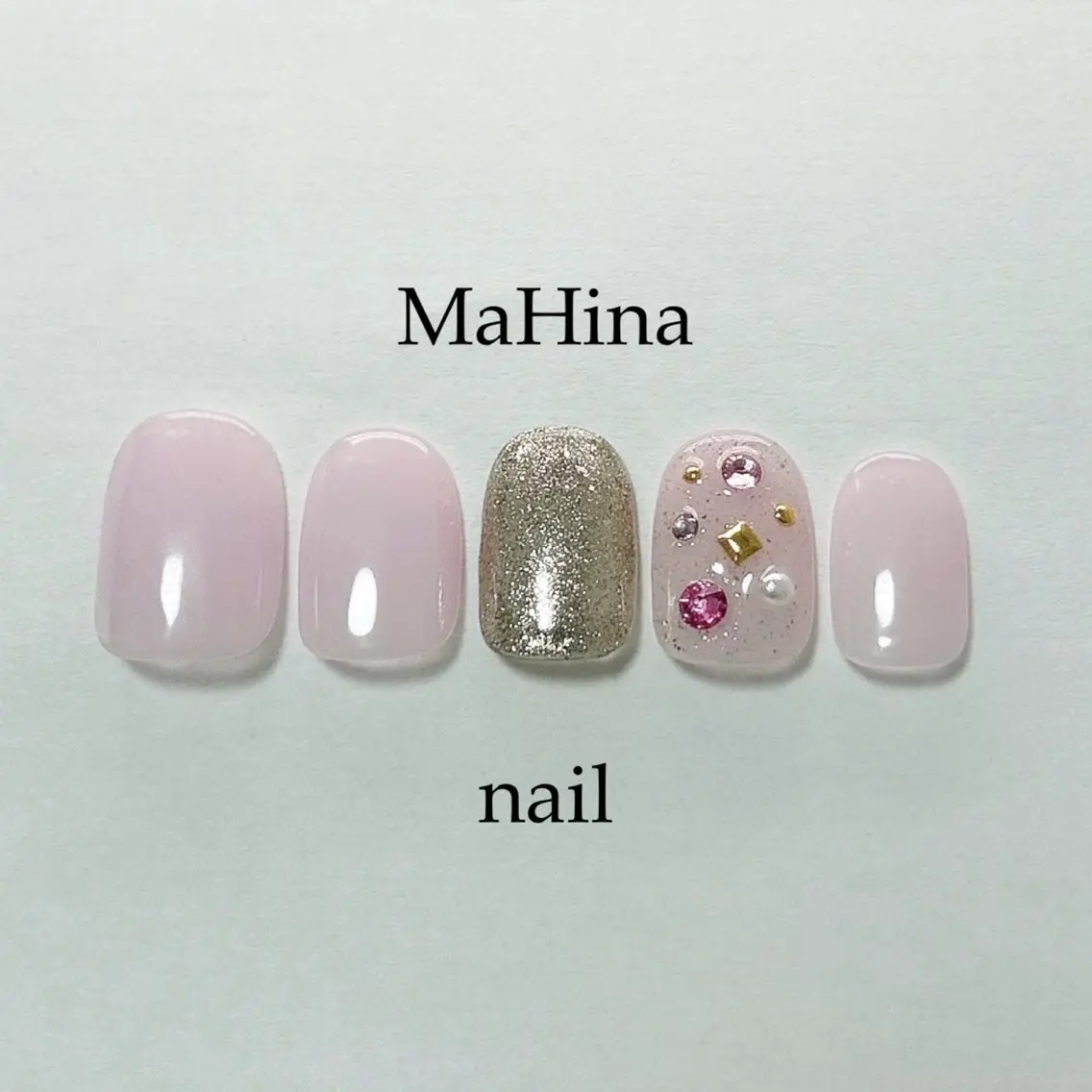 ネイル フットネイル ジェルネイル キラキラネイル ラメ(グリッター) ワンカラーネイル ハンドネイル Le Vernis MaHina・まひなのネイルデザイン