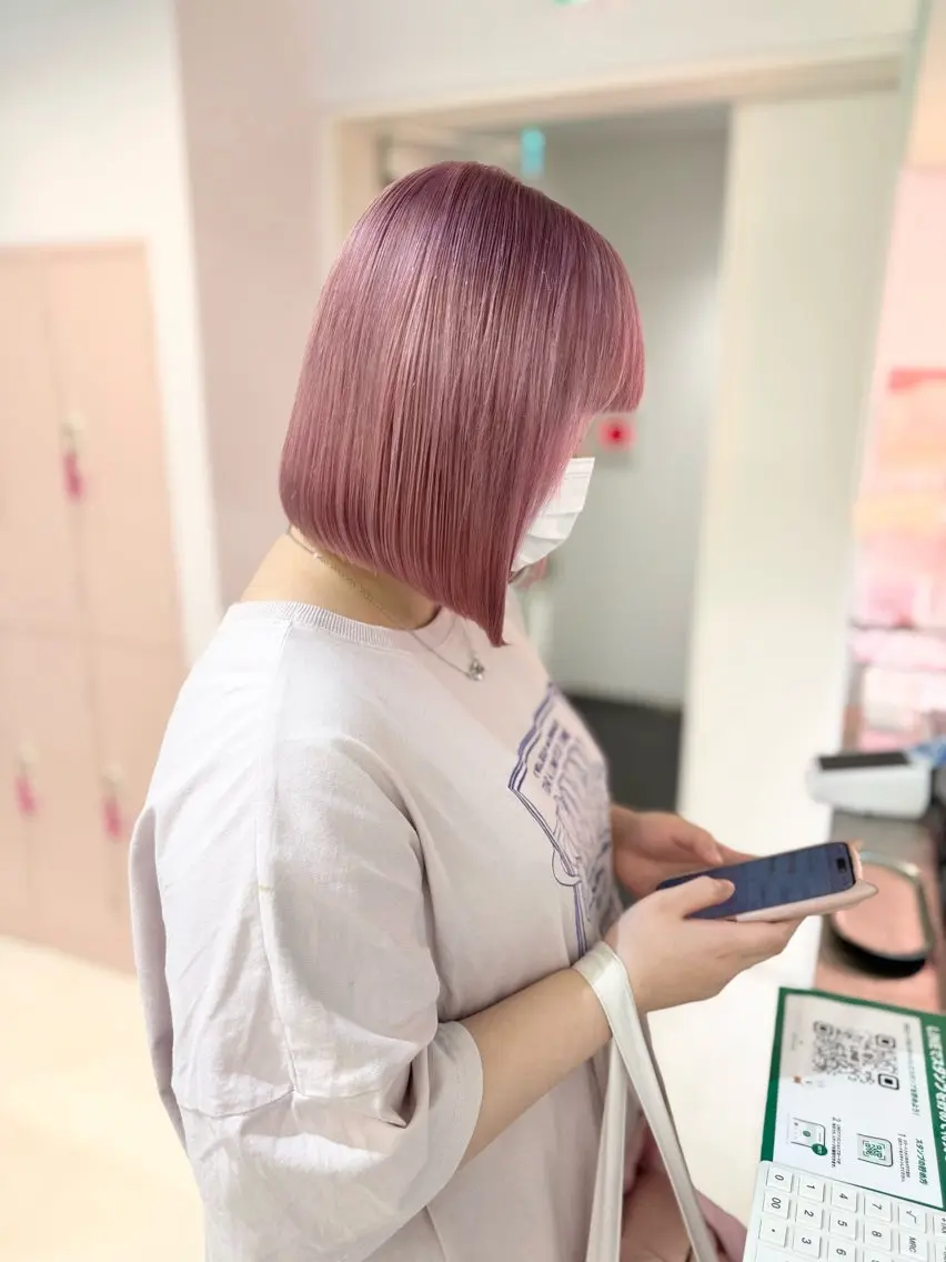 ミディアム カラー 🩵KUREA🩵 /似合わせカットのヘアスタイル