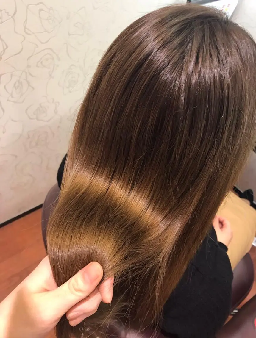 臼井指名限定💎カット＋オーガニック全体カラー＋トリートメントオイルプレゼント🎁の写真
