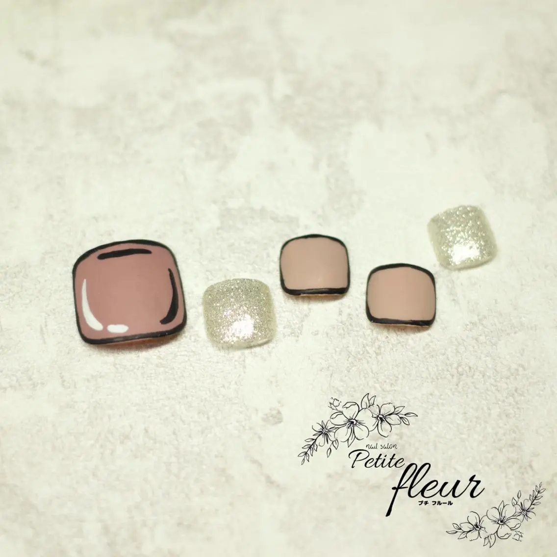ネイル フットネイル ❁⃘*。Petite fleur❁⃘*りさのネイルデザイン