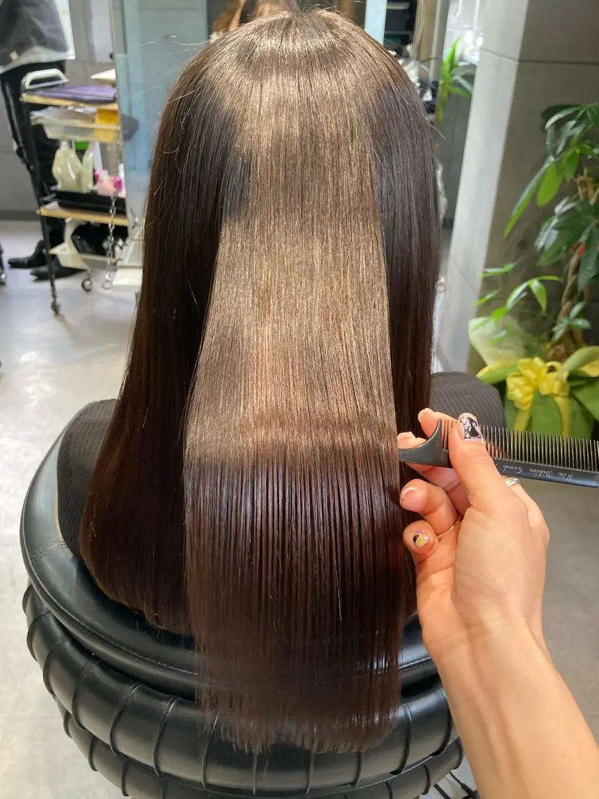 ロング トリートメント 髪質改善☺︎縮毛矯正 ふじい まりんのヘアスタイル