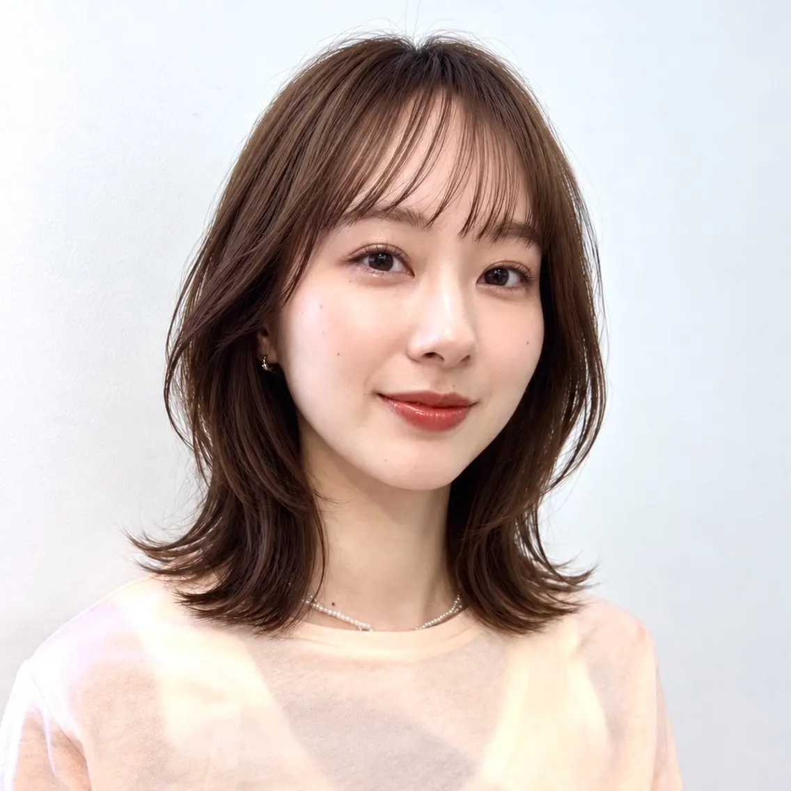 ミディアム ミディアムレイヤー くびれヘア レイヤーカット 似合わせカット カット ヘアカラー トリートメント 骨格診断/宮澤瑞穂 ボブ/レイヤー/銀座のヘアスタイル