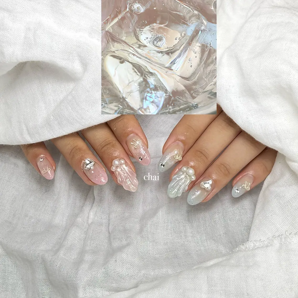 ネイル グラデーション マグネットネイル ハンドネイル chai nail +  eye📍鶴橋のネイルデザイン