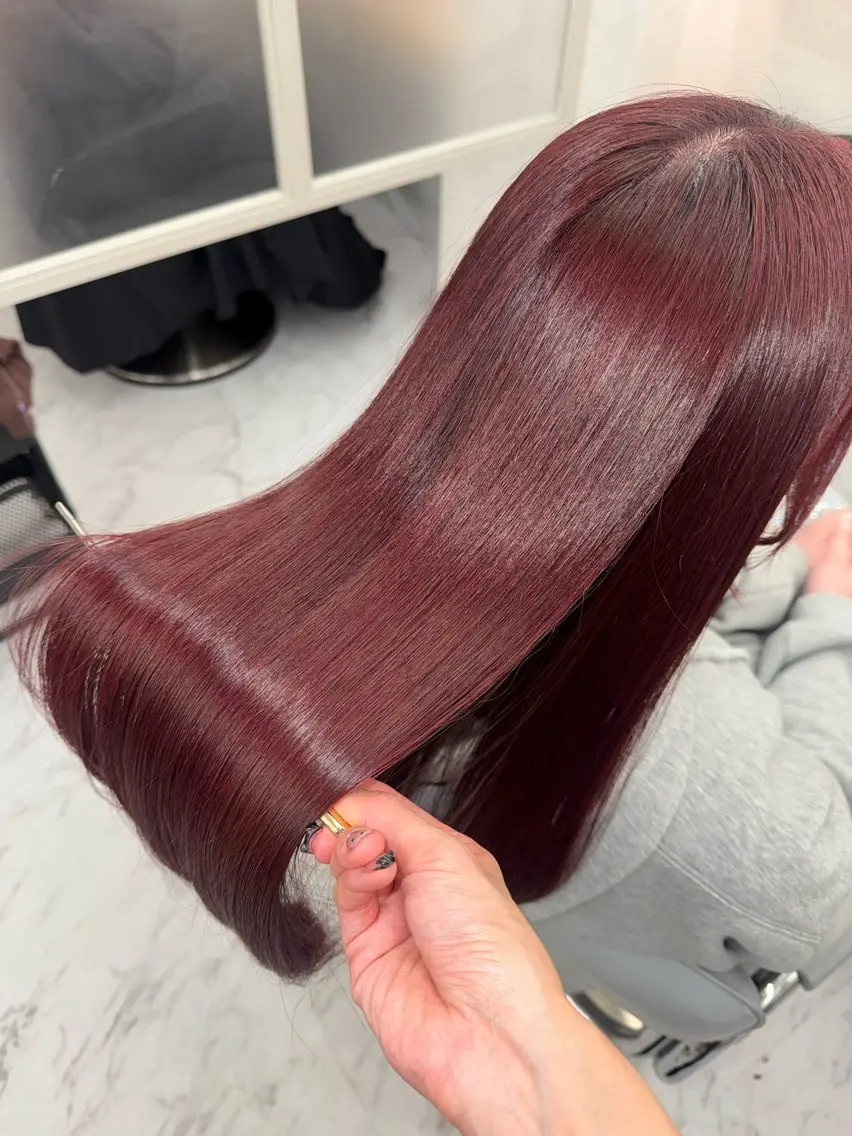 ロング カラー ヘアカラー トリートメント ヘッドスパ 韓国/アイドルヘア 🎀みづきのヘアスタイル