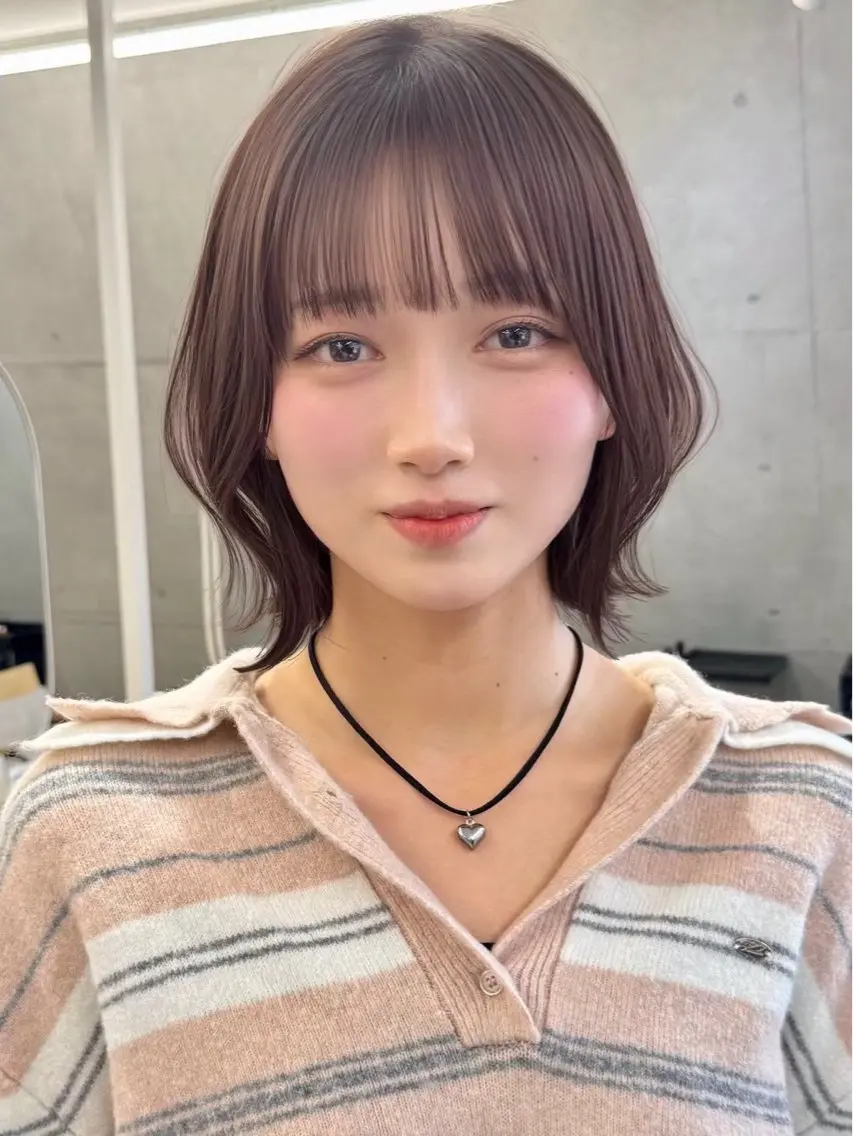ショート カラー ヘアカラー トリートメント さな/sand/ 透明感カラーのヘアスタイル