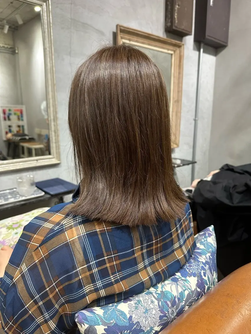 ミディアム カット ヘアカラー トリートメント goen/ カミムラシュウヘイのヘアスタイル