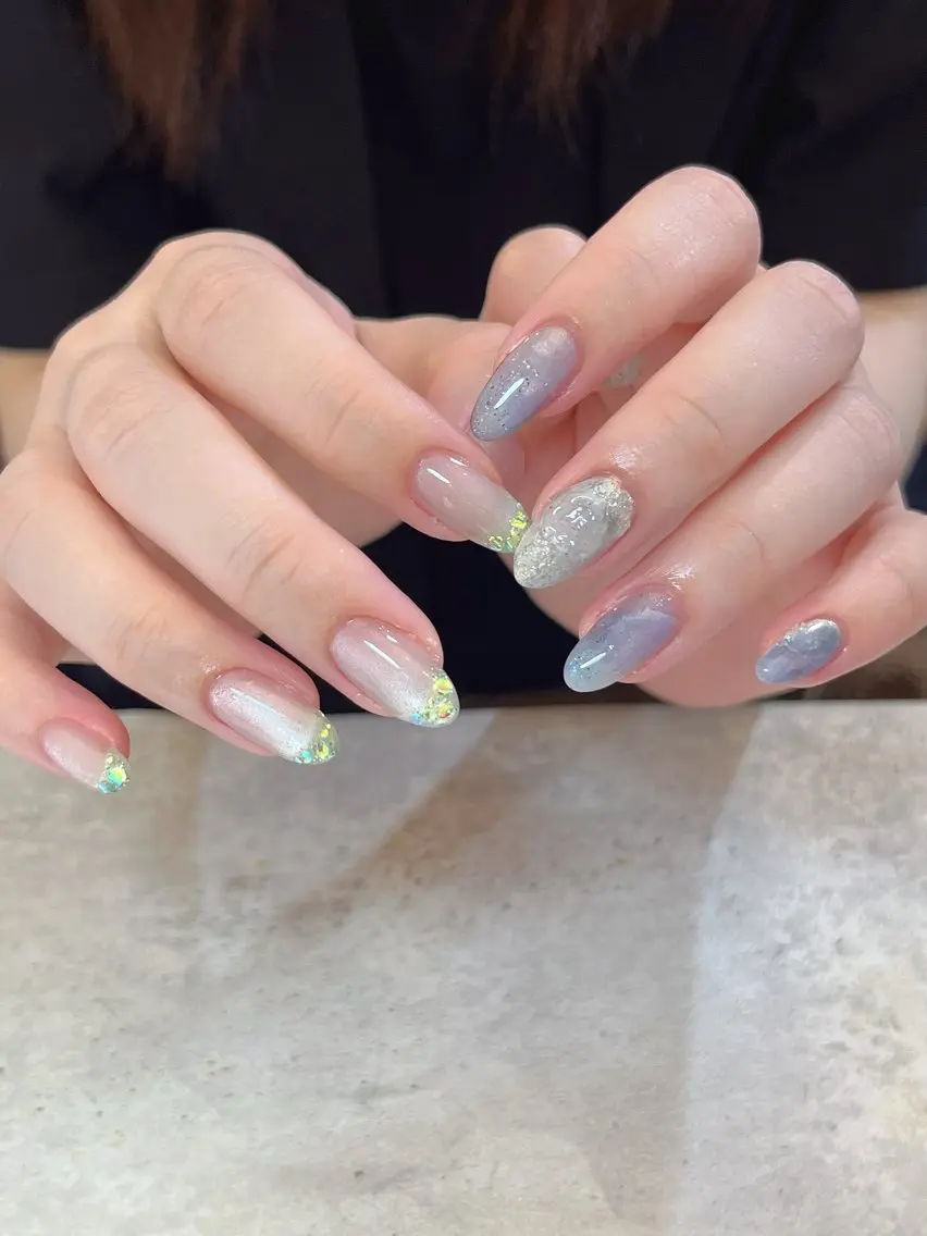 ネイル ニュアンスネイル ハンドネイル r.nailBY α 大阪福島区/岸本🧸のネイルデザイン