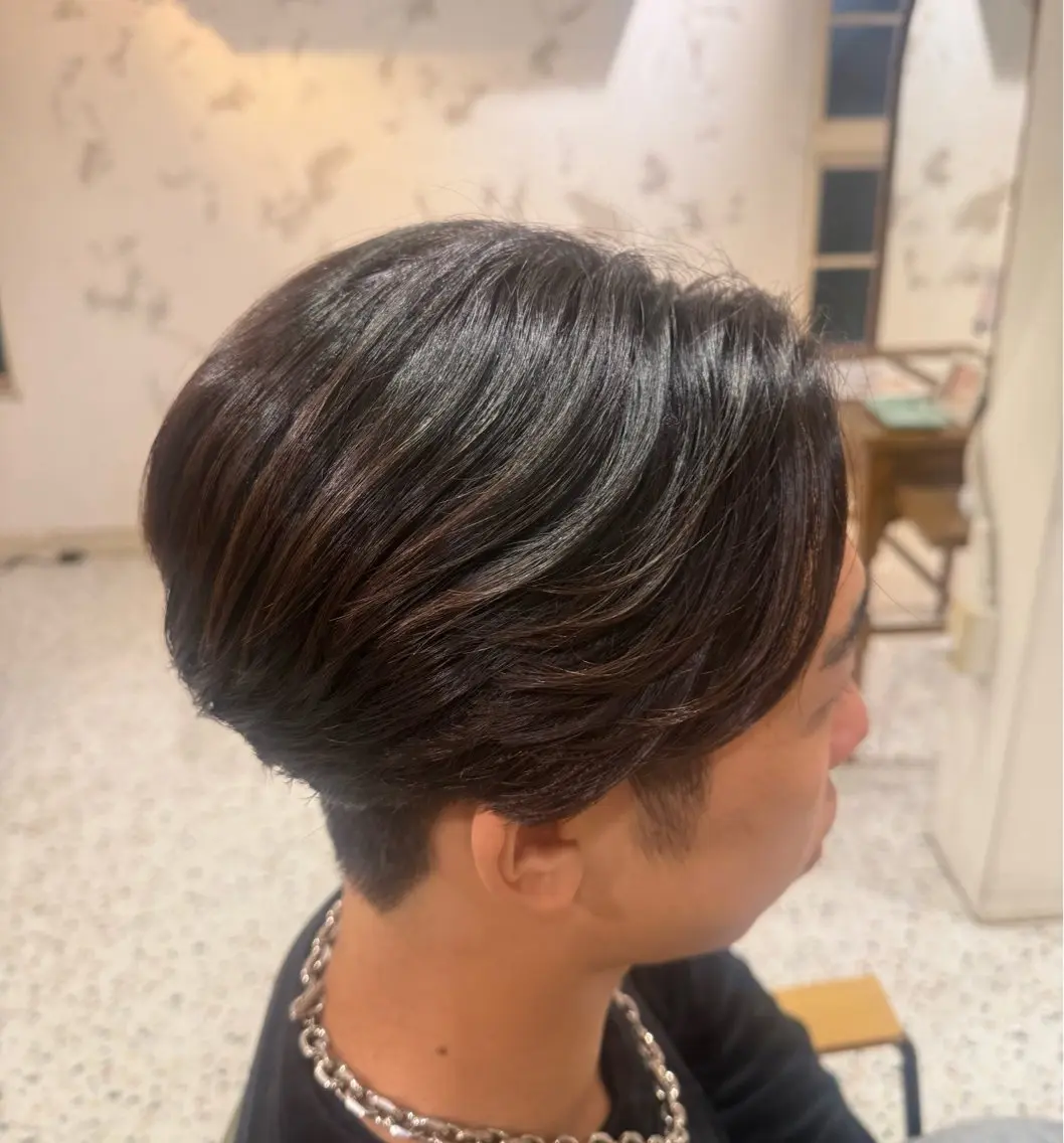 ショート メンズ 縮毛矯正 カット 縮毛矯正 Hana 🌼COQUのヘアスタイル