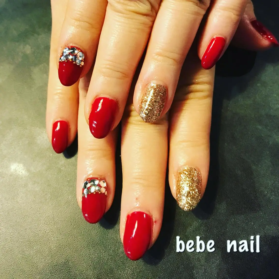ネイル ジェルネイル ゴージャス パラジェル Ann nailのネイルデザイン