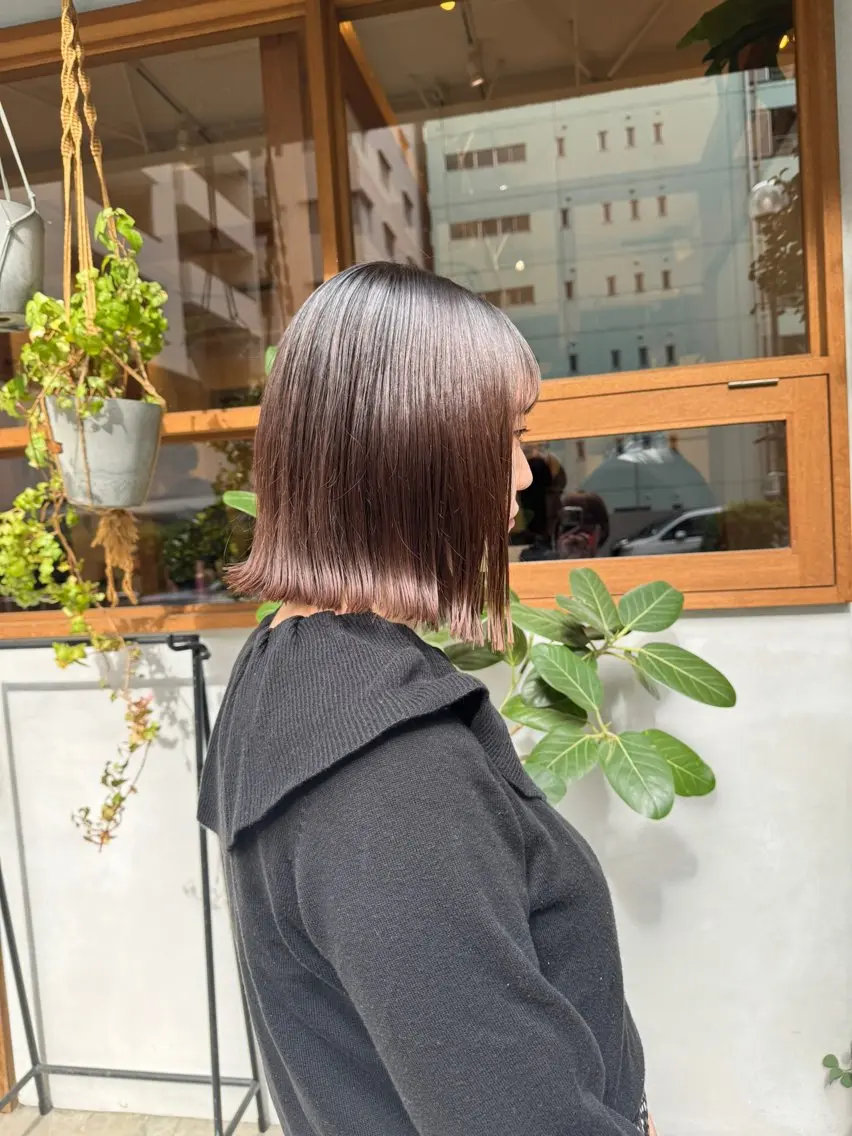 ショート パーマ カット 縮毛矯正 トリートメント ENIF 大島 芽生のヘアスタイル