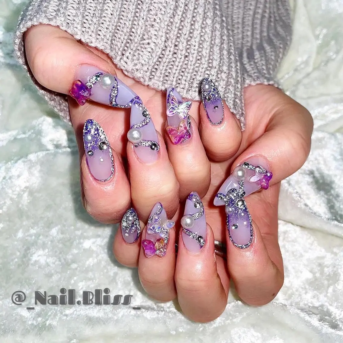 ネイル フラッシュネイル ハンドネイル NAIL BLISSのネイルデザイン