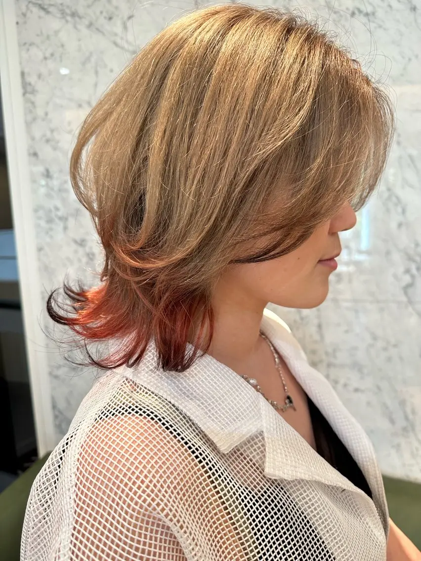 カラー 狐カラー 武藤 虎太朗のヘアスタイル