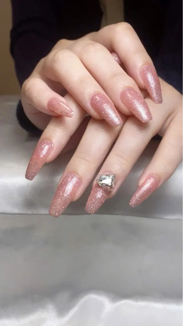 ネイル フレンチネイル グラデーション 韓国ネイル マグネットネイル ミラーネイル ハンドネイル REI nailのネイルデザイン