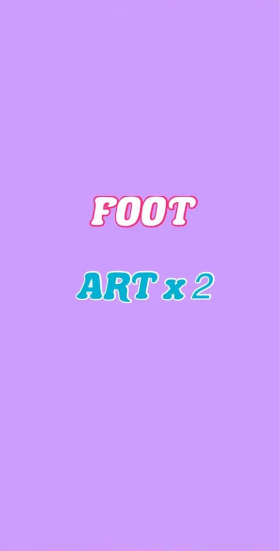 フット アート2本の写真