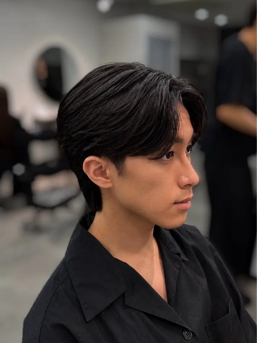 ミディアム パーマ メンズ ミディアムパーマ メンズパーマ ニュアンスパーマ カット パーマ ︎︎ saekaのヘアスタイル