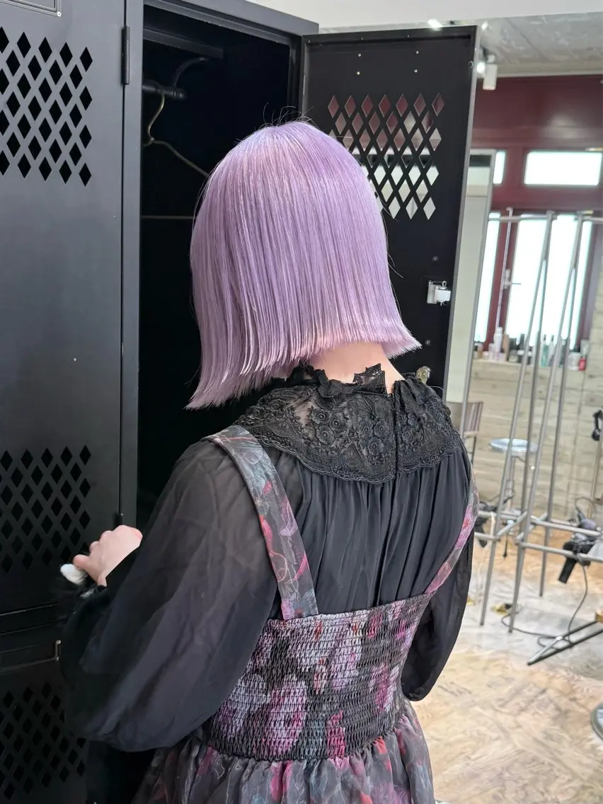 ミディアム カラー カット ヘアカラー 色落ち綺麗透明感カラ /ボブ/ナカツヒカルのヘアスタイル