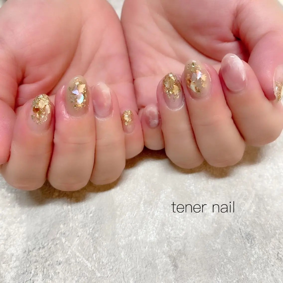 ネイル 大理石ネイル(マーブル) テネルネイル tener nailのネイルデザイン