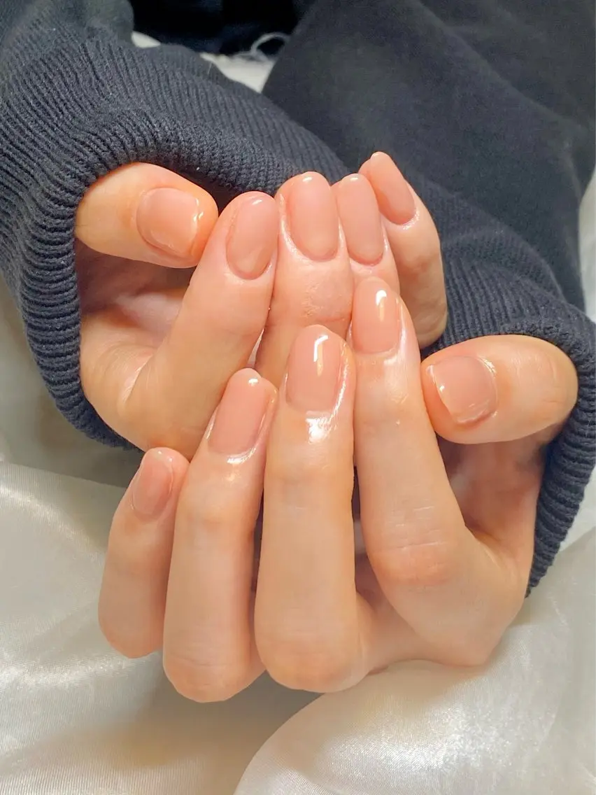 💍【人気No.1】究極のワンカラー ちゅるんとした美爪でいつでも映える手に🫶の写真