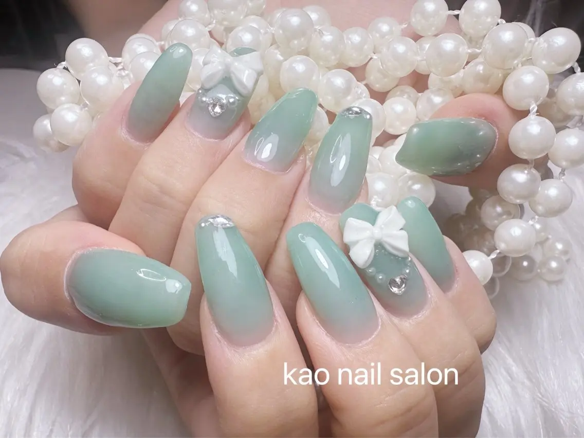ネイル ハンドネイル kao nail マグネット/長さだしのネイルデザイン