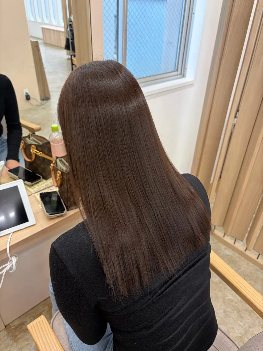 ミディアム ヘアカラー 村田 竜牙のヘアスタイル