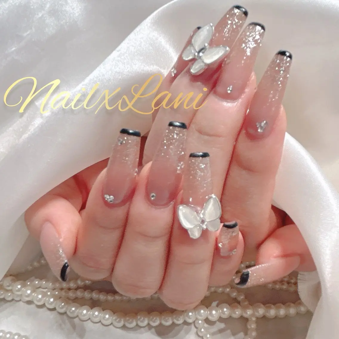 ネイル フットネイル ジェルネイル マグネットネイル パラジェル ハンドネイル Nail×Lani 深爪矯正対応◎のネイルデザイン