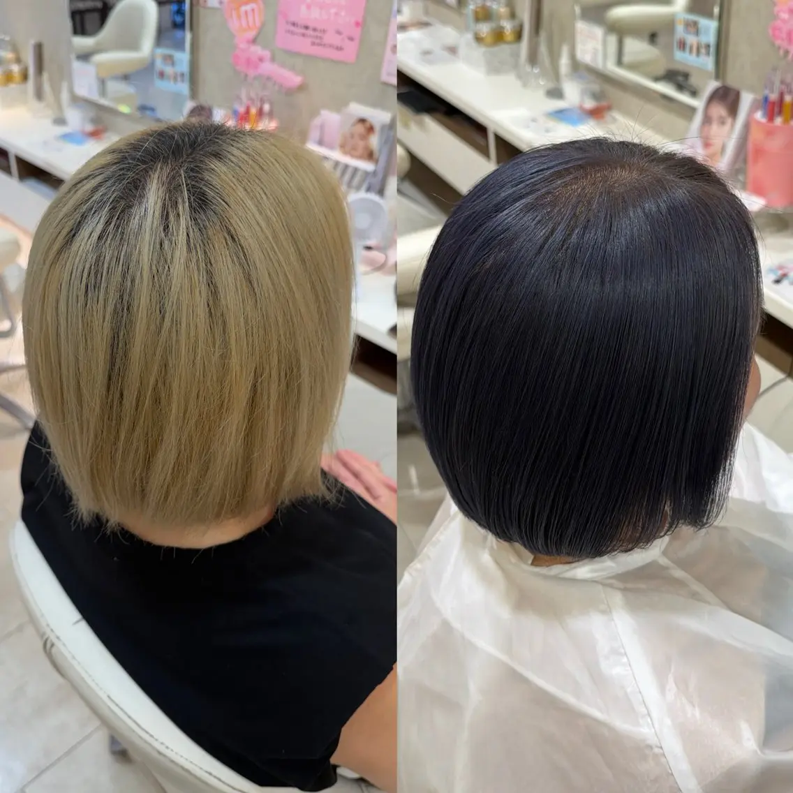 ショート カラー ヘアカラー 岡部 葵のヘアスタイル