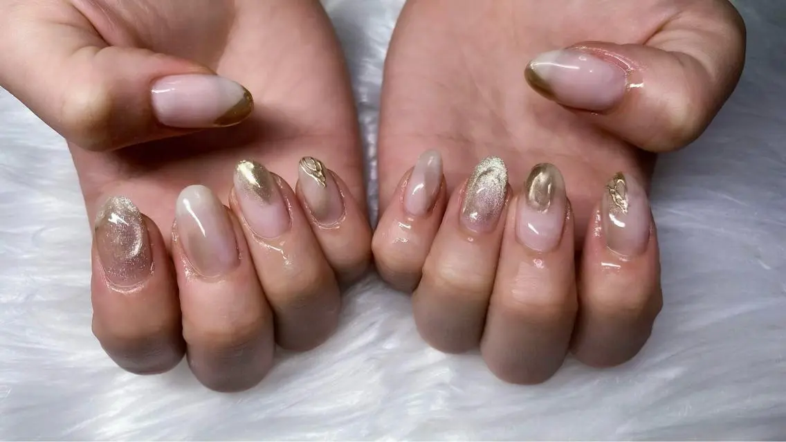 ネイル ニュアンスネイル ぷっくりネイル Era nailのネイルデザイン