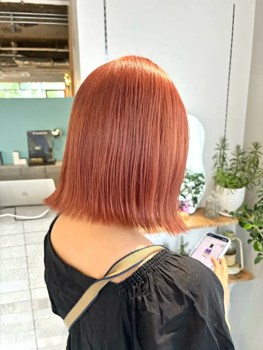 ショート カット ヘアカラー トリートメント 髪質改善×美髪矯正 艶髪カラー 阪口のヘアスタイル