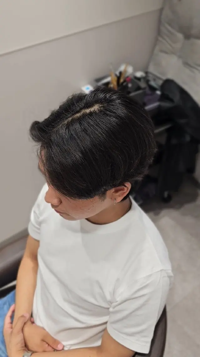 ショート メンズ くせ毛 縮毛矯正 縮毛矯正 【垢抜けカラー/ 縮毛矯正】Taikiのヘアスタイル