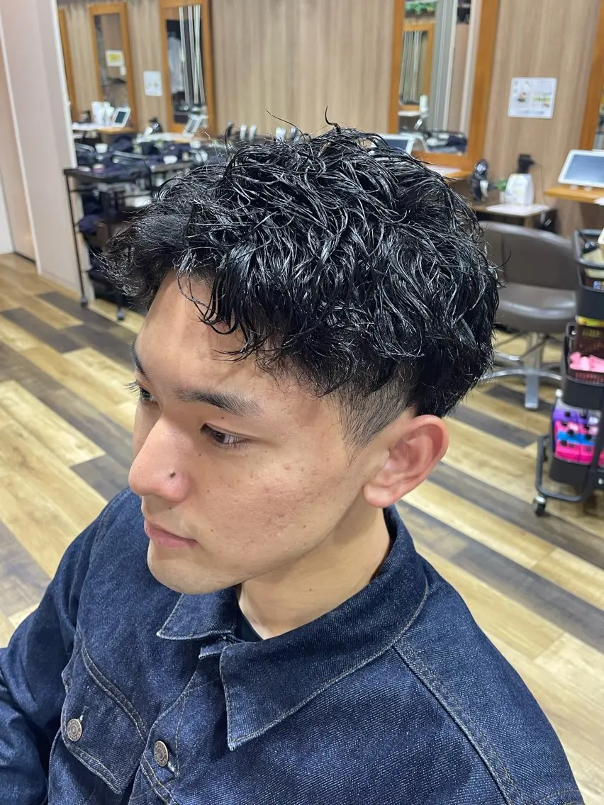 ショート パーマ カット パーマ 山際勇策 /岐阜美容師のヘアスタイル