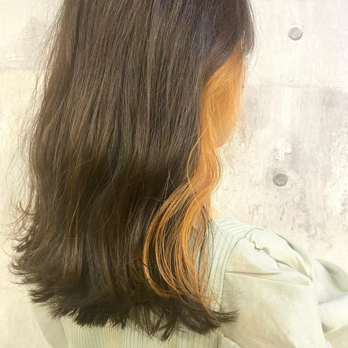 カラー オレンジ Life Nagiのヘアスタイル